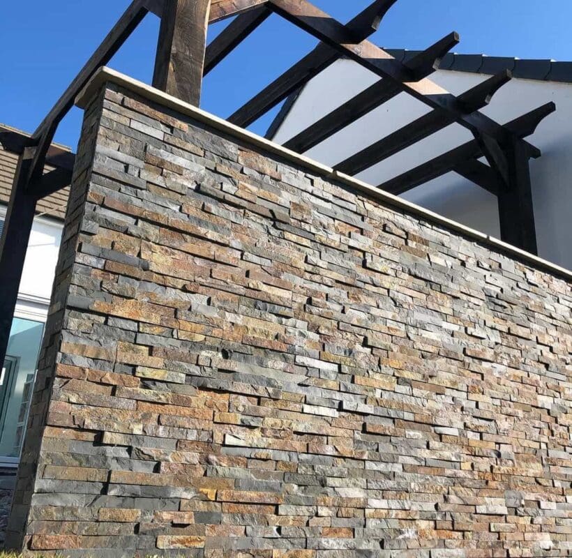 Large Rutic Slate Cladding Rustic Slate Cladding 600x150x8-13mm | Lowarth Paving