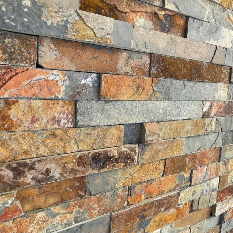 Large Rutic Slate Cladding Rustic Slate Cladding 600x150x8-13mm | Lowarth Paving