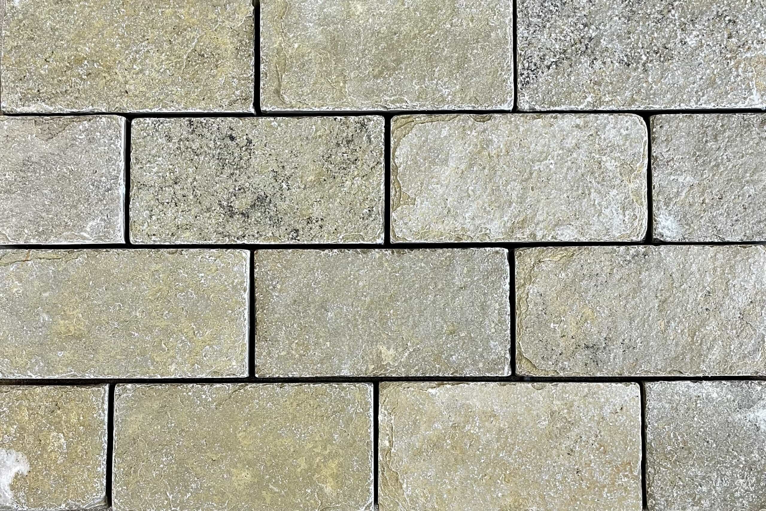 Sawn Limestone Setts Yellow 200x100mm
