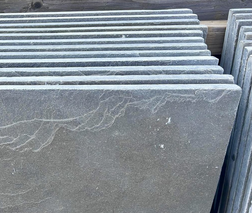 Graphite Limestone Sawn Edge