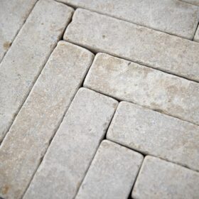 Beige Etched Limestone Pavers 200x50x40mm