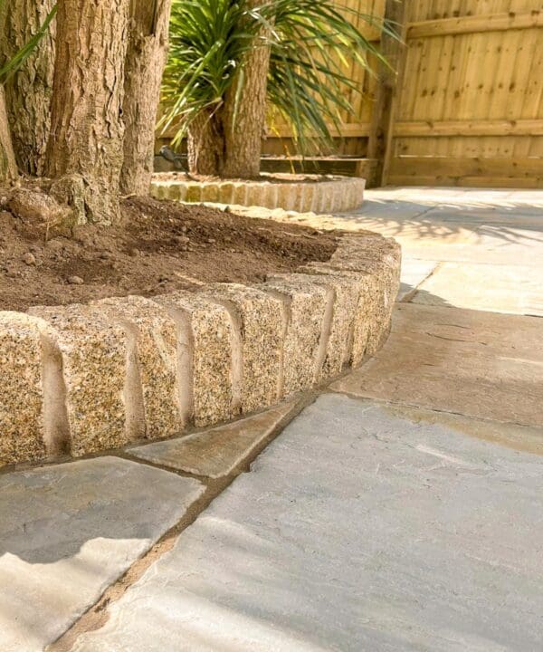 Cropped Beige Granite Setts