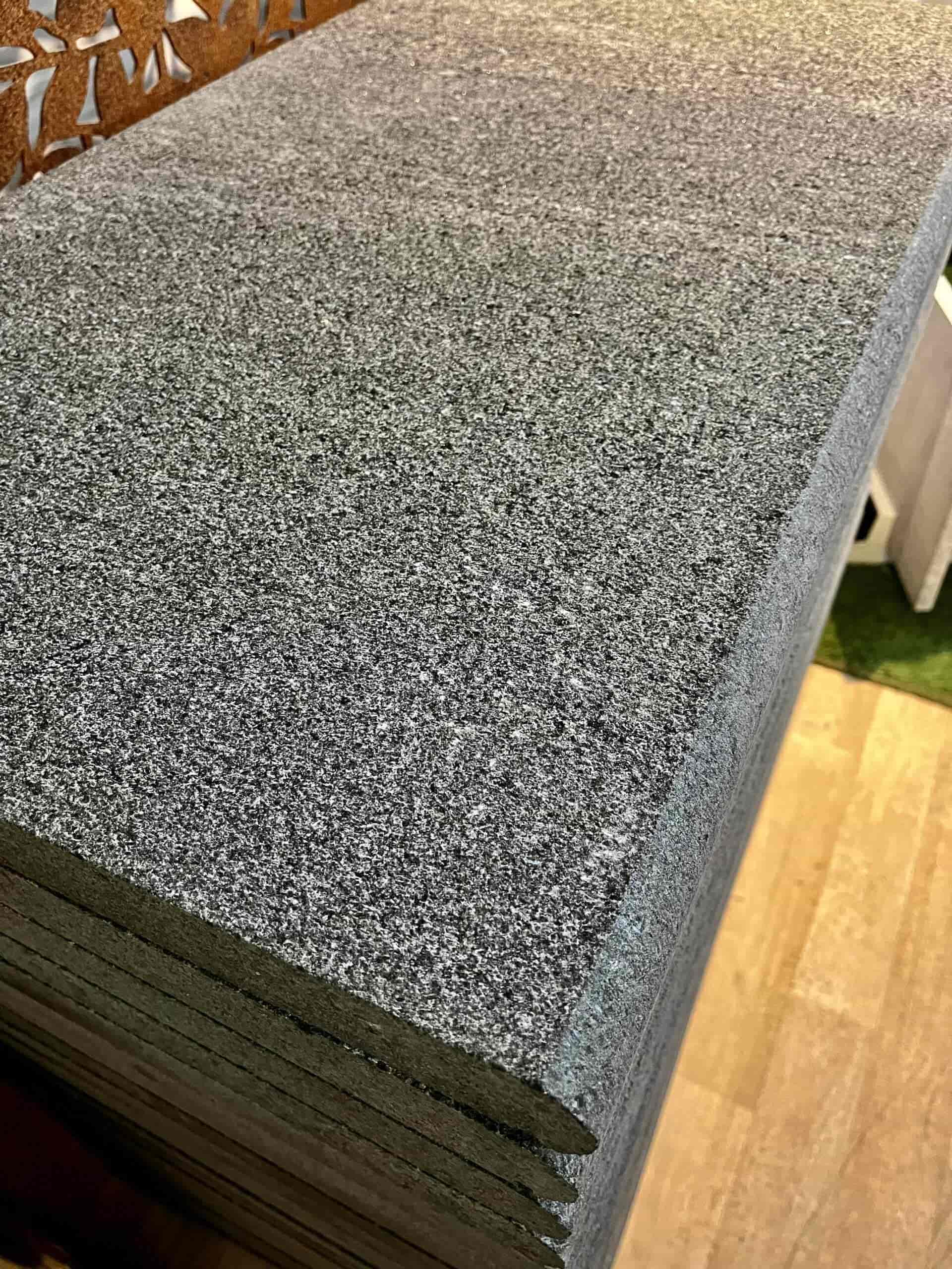 Sawn Dark Grey Granite Bullnose Step