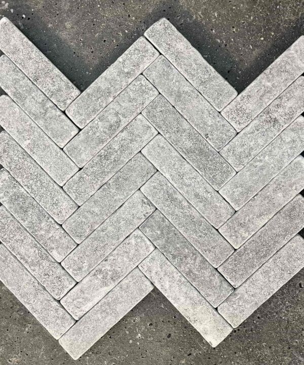 Millbrook Grey Limestone Setts laid out in a pattern