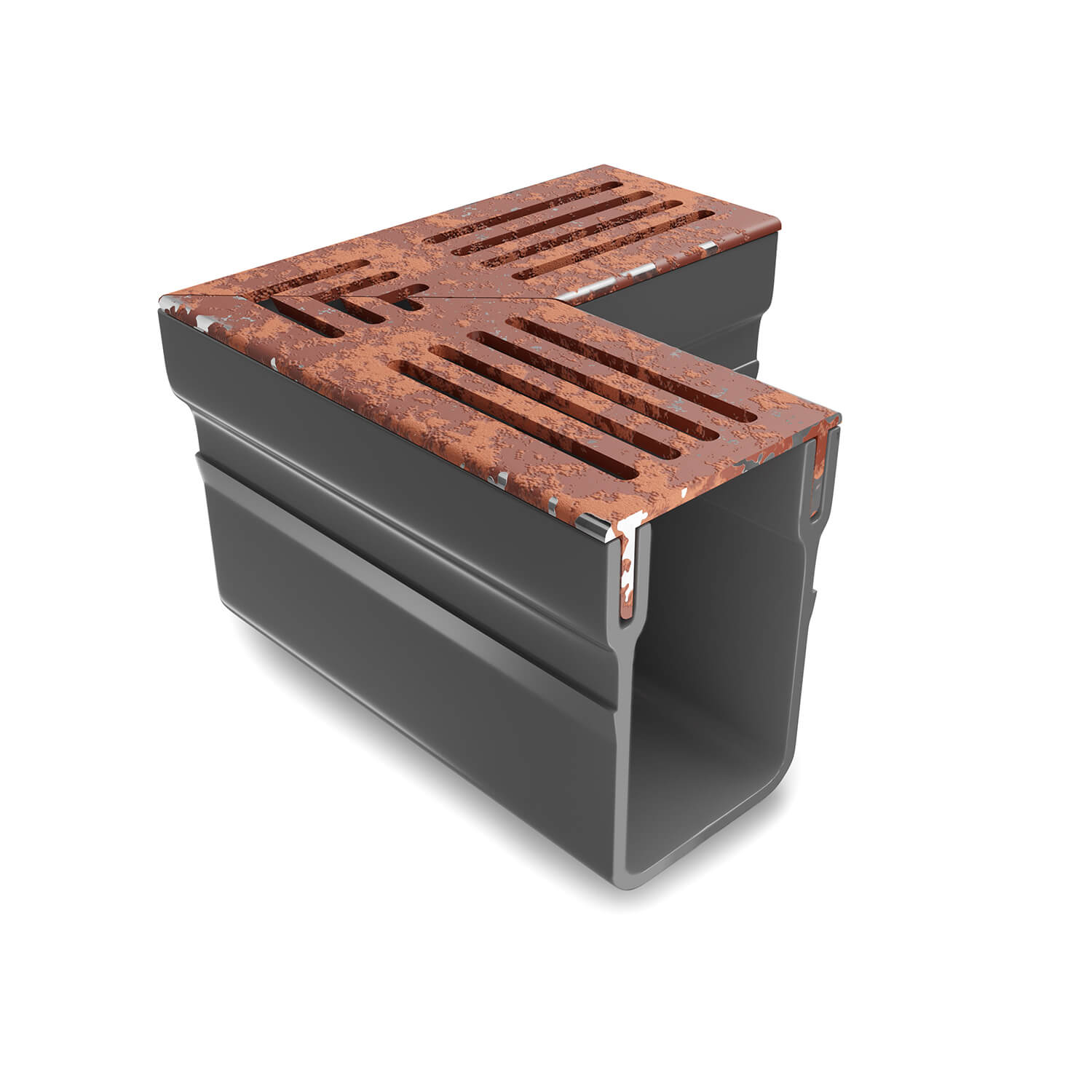 Threshold Corner In Corten Steel