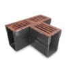 Threshold Tee Piece In Corten Steel