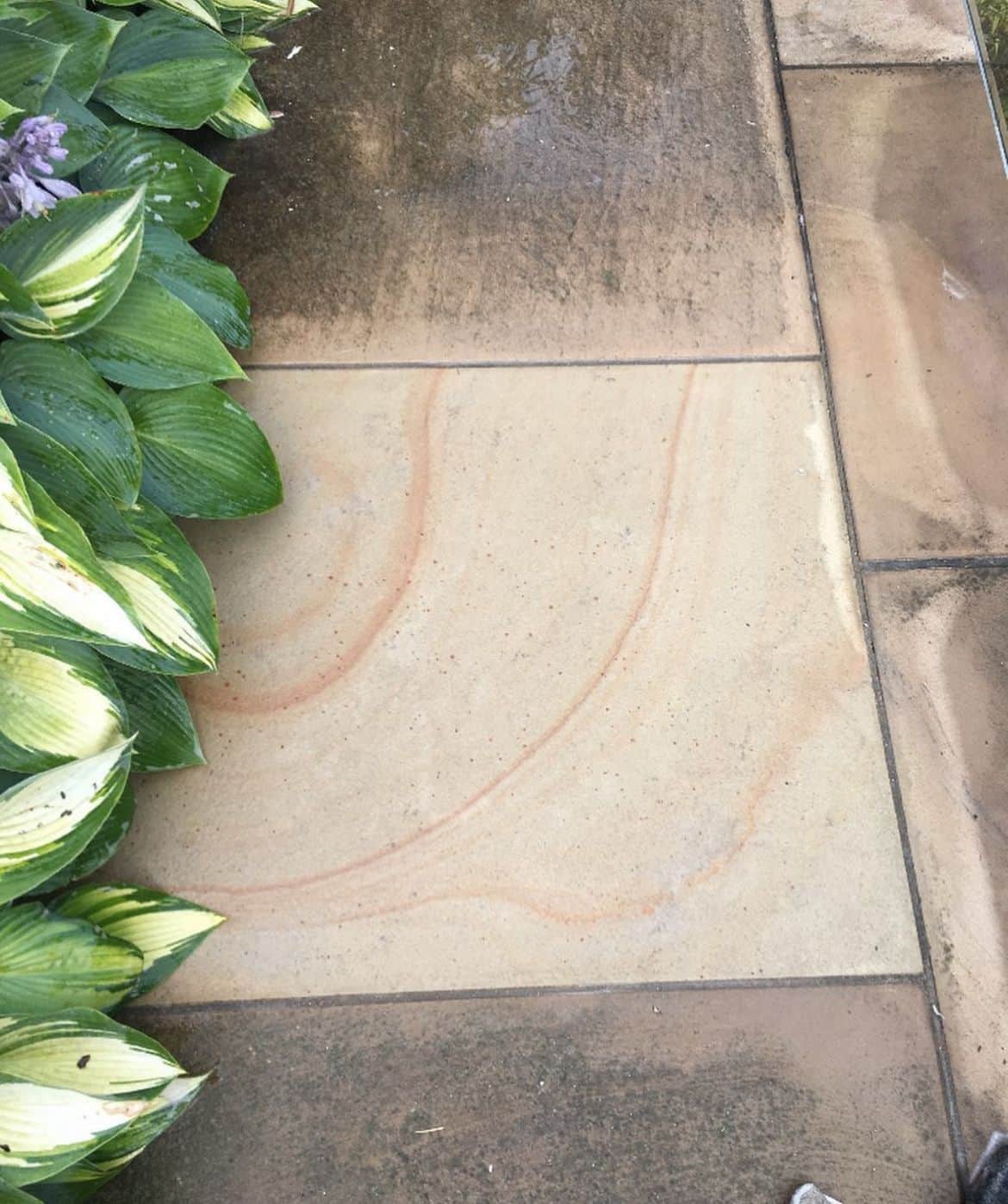 Cleaning solutions on paving