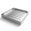Double Sealed Aluminium recessed manhole cover with 4 locking corners