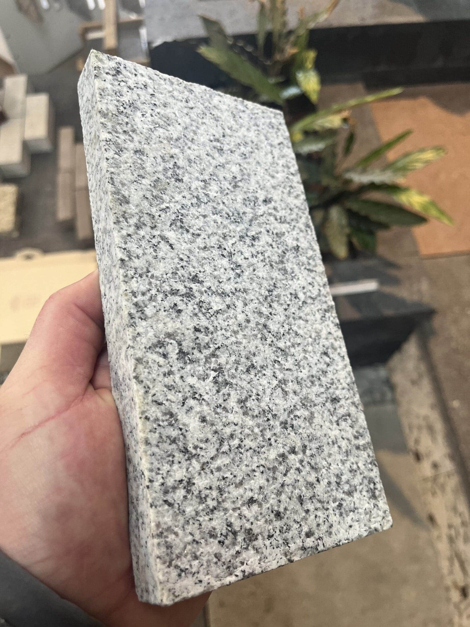 Sawn Silver Grey Granite Setts
