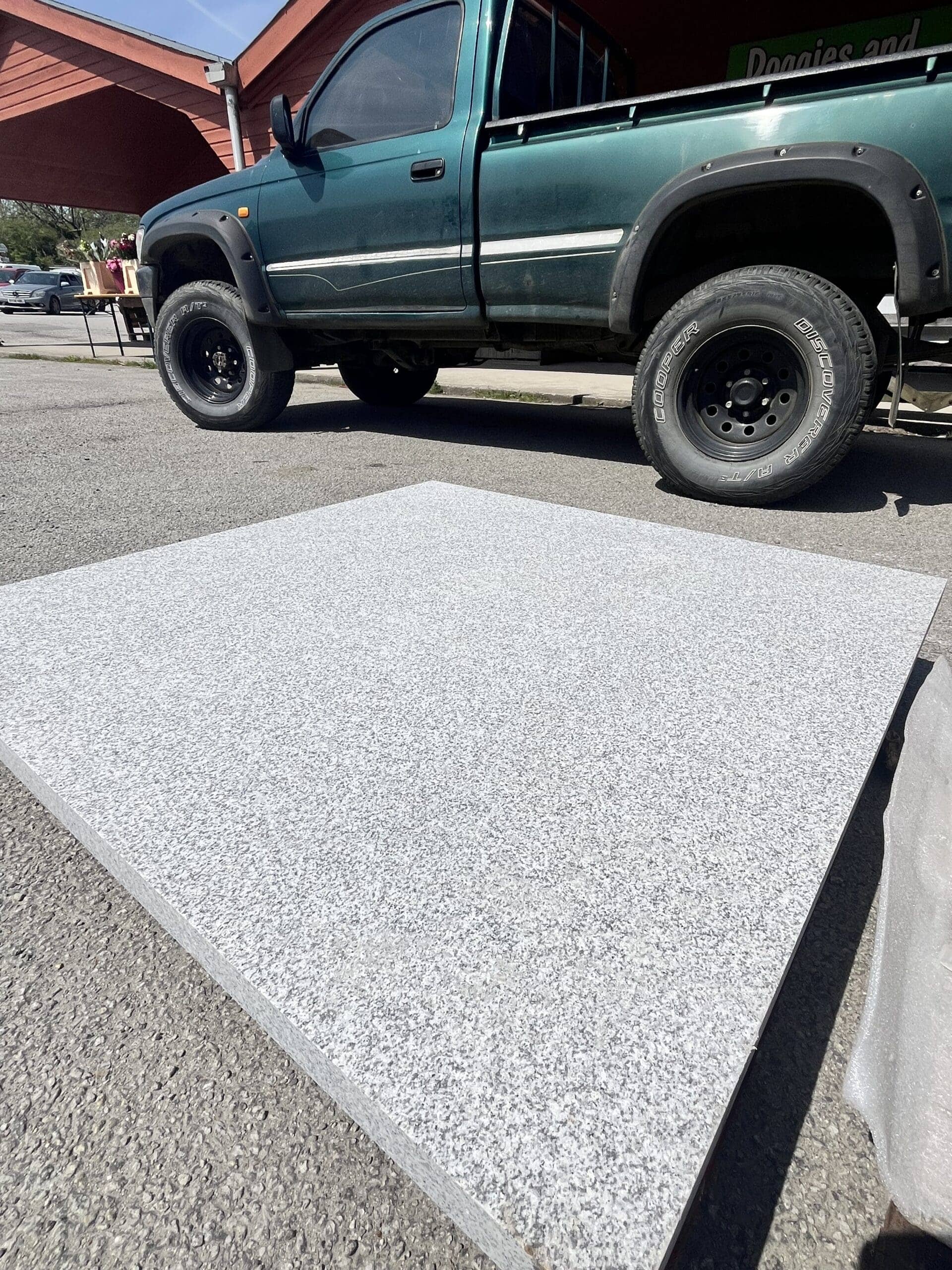 Sawn Silver Grey Granite slab