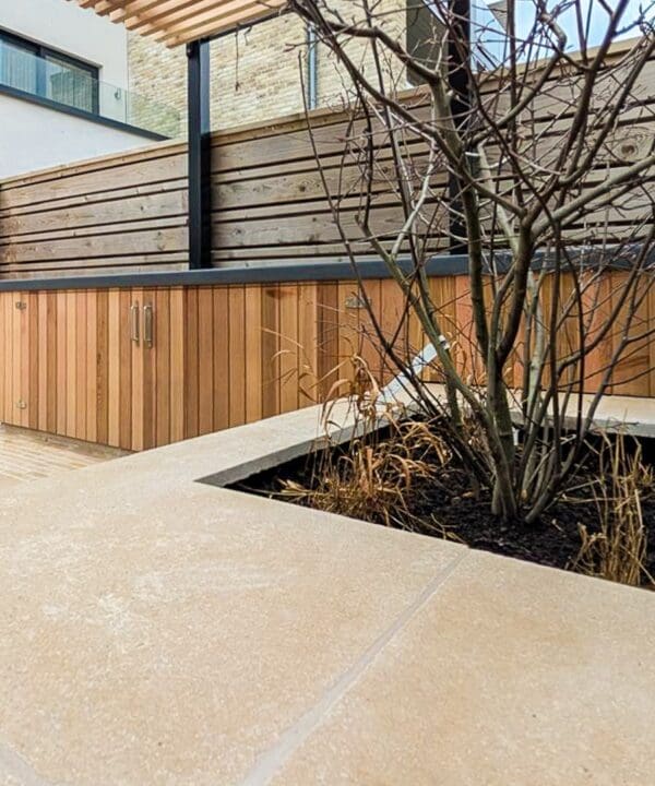 Millbrook Pearl Limestone in a garden