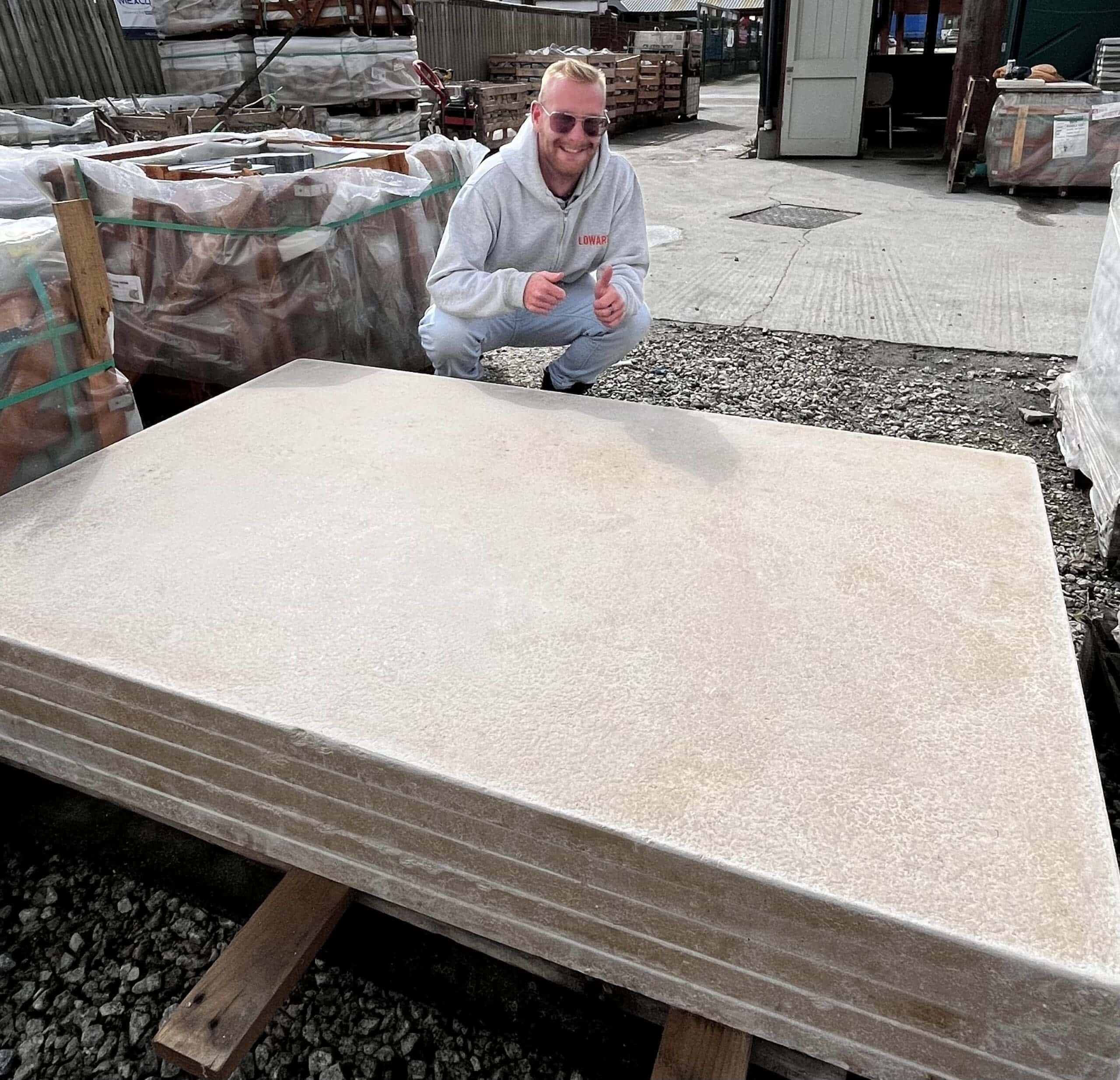Millbrook Pearl Limestone slabs